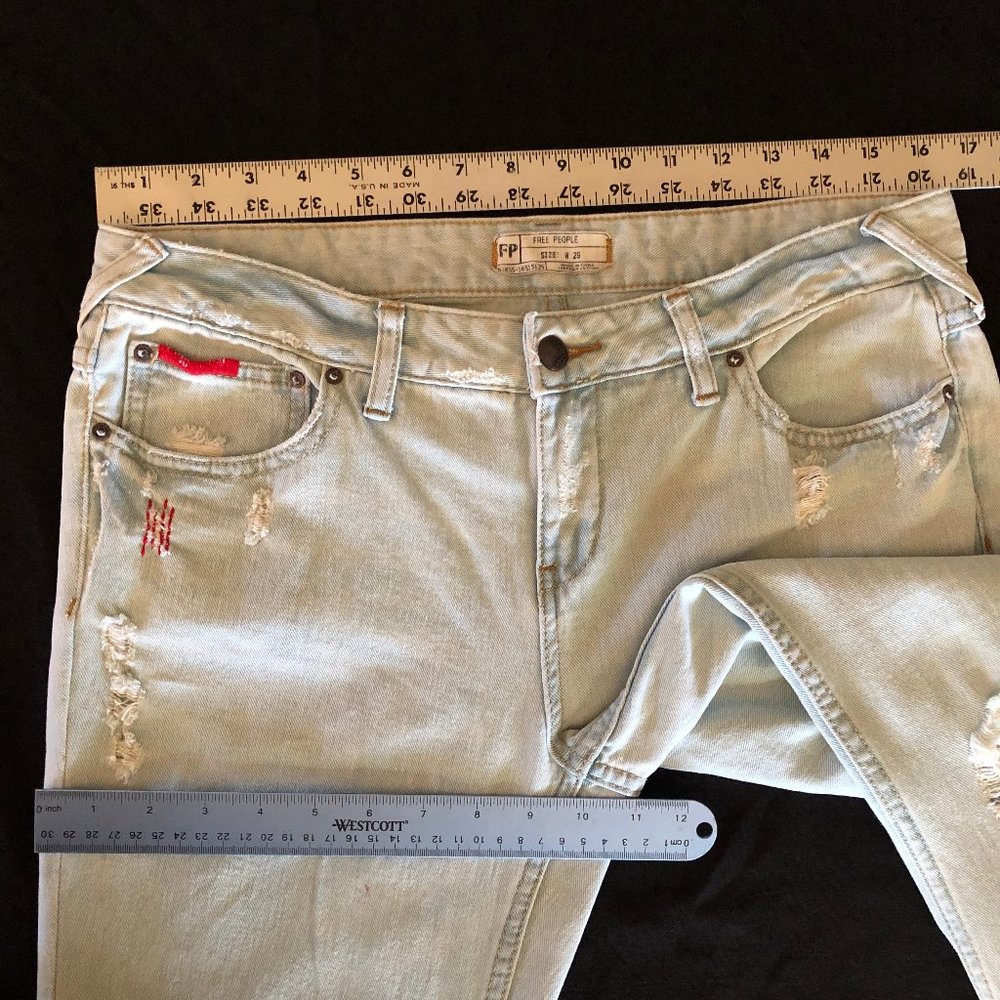 Rare Free People American Flag Super Flare Sz 29 - Picture 10 of 16